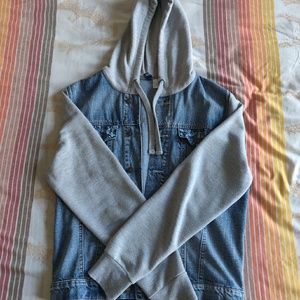 H&M denim hoodie